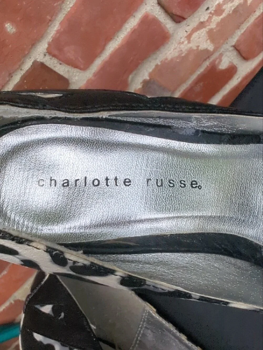 Russ Black and White Leopard Platform Pumps 4.5 in